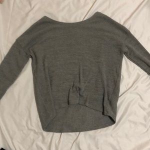 Grey long sleeve shirt
